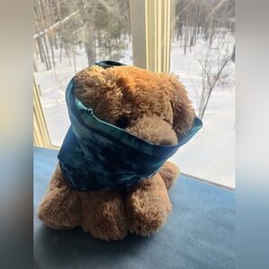 Blue Tie-Dye Scarf for Men